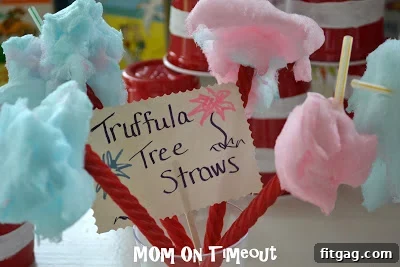 A Seuss-tastic Scoop Fest 12 Close-up of fluffy Truffula Tree straws