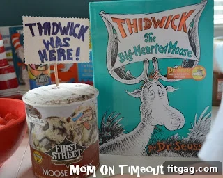 A Seuss-tastic Scoop Fest 16 Thidwick The Big-Hearted Moose themed ice cream serving