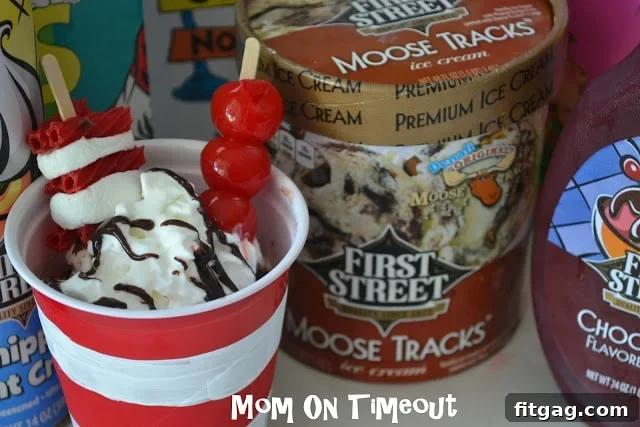 A Seuss-tastic Scoop Fest 26 Assorted Dr. Seuss party food and desserts