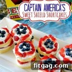 Captain America Sweet Shield Shortcakes