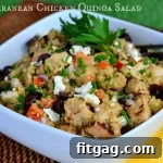 Mediterranean Chicken Quinoa Salad recipe image
