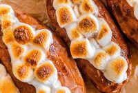 Golden Double-Baked Sweet Potato Boats
