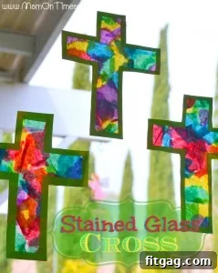 Beyond Candy Easter Egg Surprises 6 Stained-Glass-Cross-Craft