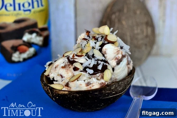 Easy No-Machine Almond Joy Ice Cream Recipe for Summer