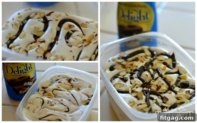 Homemade Almond Joy Ice Cream - No Machine Needed! | MomOnTimeout.com