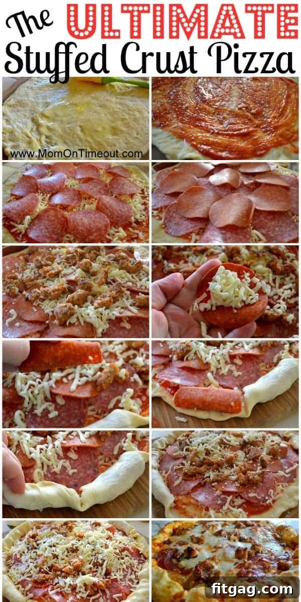 The Ultimate Stuffed Crust Pizza: A Family Favorite Recipe