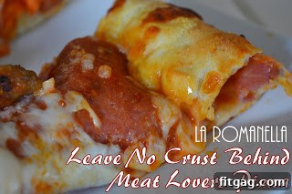 A slice of stuffed crust pizza with a rich, melted cheese pull