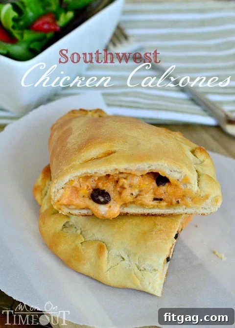 Delicious Southwest Chicken Calzones made with Tyson chicken for an easy weeknight dinner, perfect for busy back-to-school evenings. Support schools with Tyson Project A+!