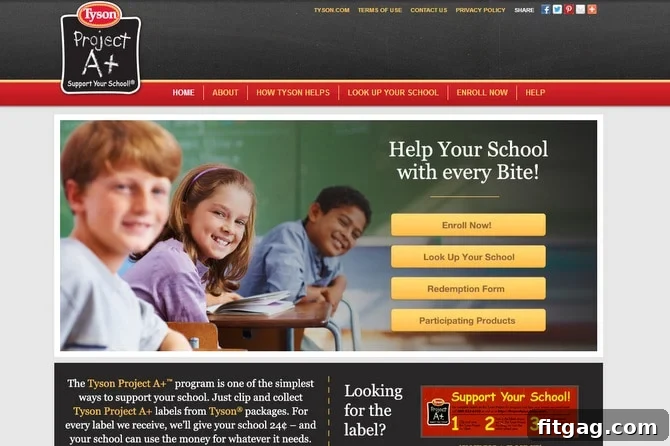 Tyson Project A+ program: Simple steps to enroll your school and start earning funds today for essential resources and enriching programs. Join the movement!