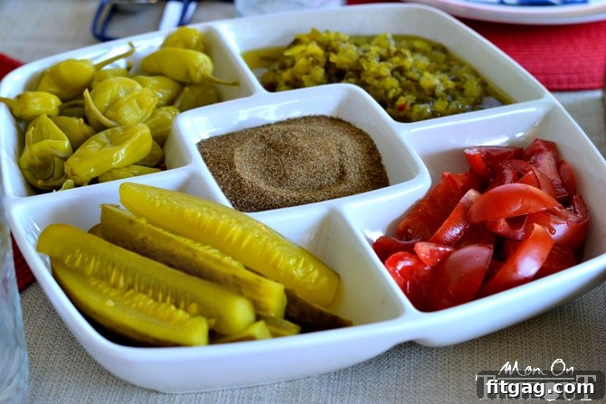 Chicago-Style Hot Dog Topping Station