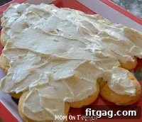 Baked crescent roll tree cooling before decoration.