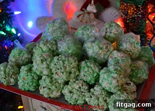 A variety of colorful popcorn balls arranged on a platter.