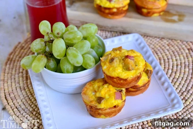 Potato, Ham and Cheese Crescent Mini Quiches are easy to make and fun to eat!