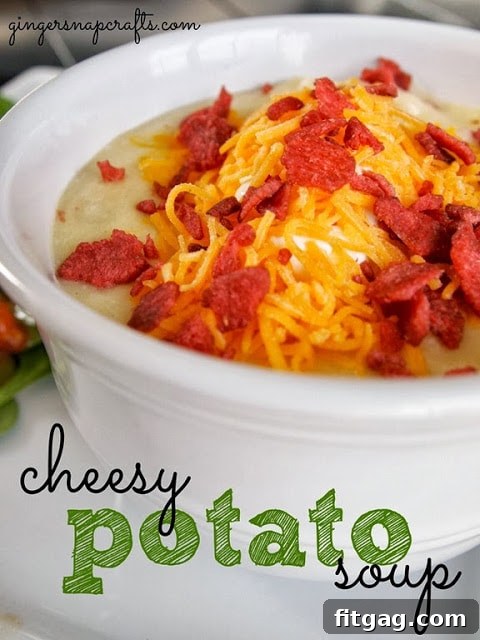 Effortless Peanut Butter Fudge 4 Hearty and comforting Cheesy Potato Soup recipe from Ginger Snap Crafts