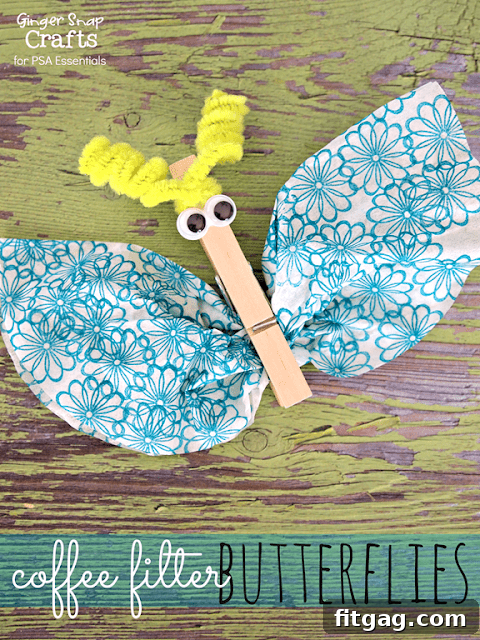 Effortless Peanut Butter Fudge 6 Vibrant coffee filter butterflies, a simple kid craft activity