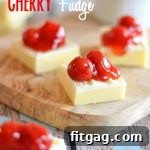 White Chocolate Cherry Fudge