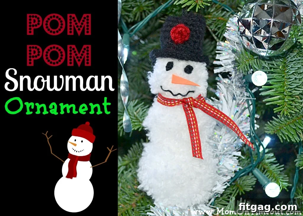Collection of Handmade Pom-Pom Snowman Ornaments
