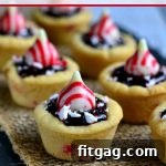Dark Chocolate Peppermint Sugar Cookie Cups