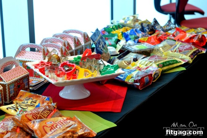 An inspiring table overflowing with an assortment of baking ingredients, suggesting endless possibilities for festive recipe creation in the Pillsbury test kitchen.