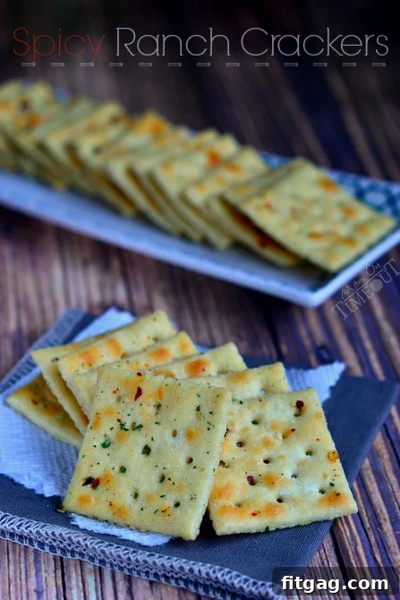 Homemade Spicy Ranch Crackers: Simple and Flavorful | MomOnTimeout.com A large serving of spicy ranch crackers in a bowl