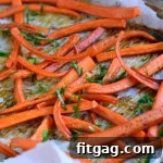 Roasted Marsala Carrots ready to serve