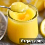 A small image illustrating the easy homemade lemon curd recipe, showing its vibrant color.