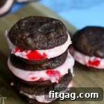 Luscious Chocolate Cherry Cookie Sandwiches 2 Cherry Filled Chocolate Sandwich Cookies