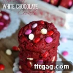Finished Red Velvet White Chocolate Cookie