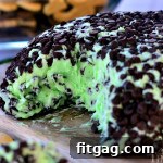 Delicious Mint Chocolate Chip Cheese Ball
