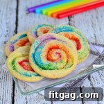 Delicious Rainbow Pinwheel Cookies