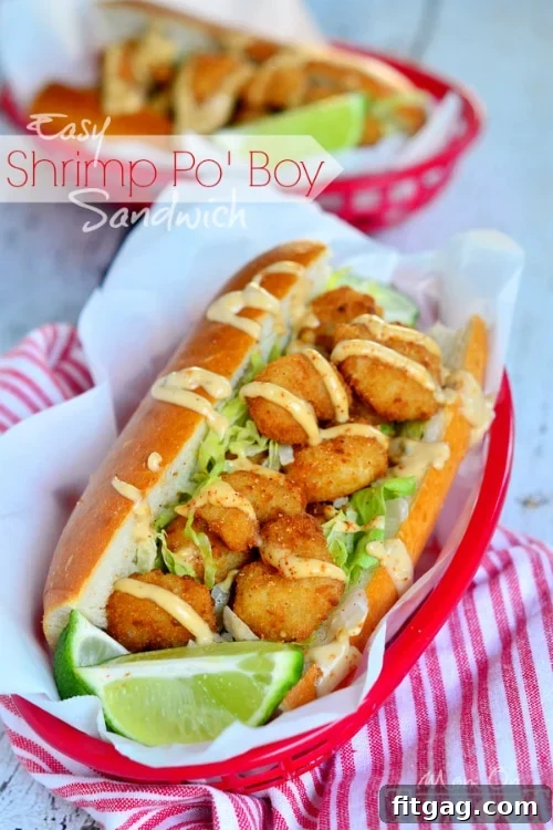 Make tonight special with Easy Shrimp Po' Boy Sandwiches! A family-friendly, quick dinner idea.