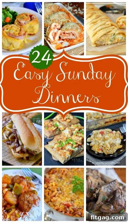 Easy Sunday Dinners: Reclaim your day with effortless recipes like slow cooker meals, comforting casseroles, and simple one-pot dishes for family enjoyment. Discover stress-free ideas for delicious weeknights too.