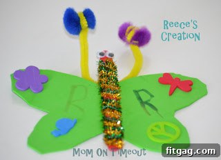 Dazzling Butterfly Creations 10 butterfly craft made by child