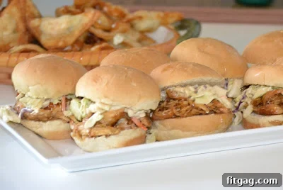Assortment of General Tso's chicken sliders ready to serve