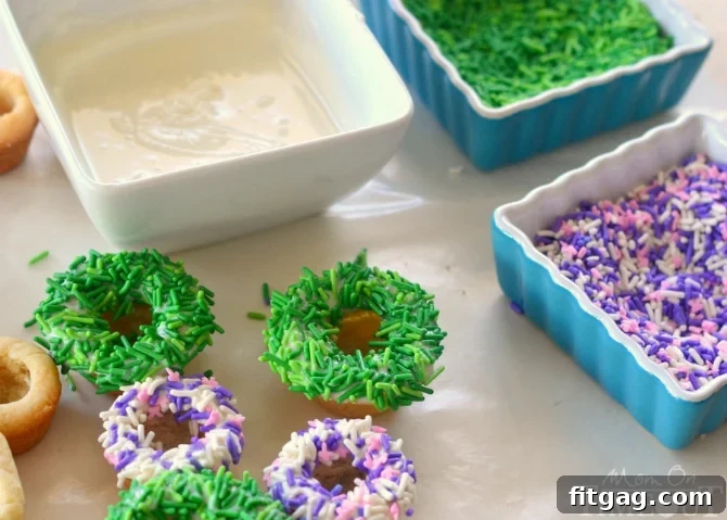 Variety of Easter Basket Cookie Cups with different colored sprinkles