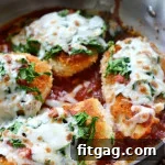 Skillet Chicken and Spinach Parmesan - a quick and easy recipe for dinner.