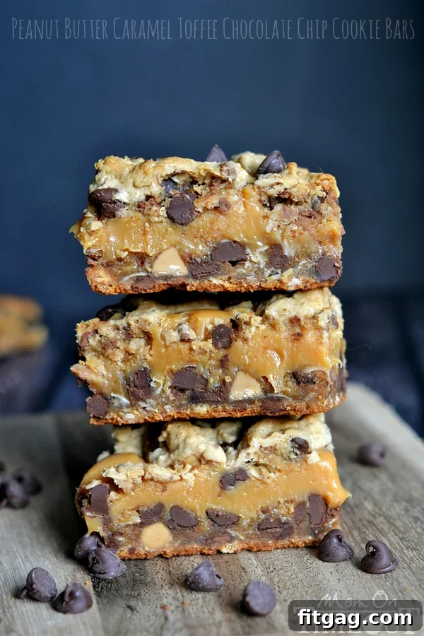 Buttery Toffee Blondies 8 Close up of Cherry Oatmeal Crumble Bars, showing the fruit filling and crumbly topping.