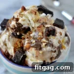 Turtle Brownie Ice Cream - No Machine Needed