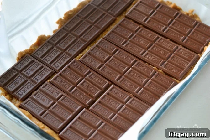 Decadent Reese's Peanut Butter S'mores Oatmeal Cookie Bars 2 Reese's Peanut Butter S'mores Oatmeal Cookie Bars - total indulgence in each bite! | MomOnTimeout.com
