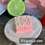 Close-up of Strawberry Daiquiri Fudge