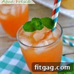 Melon Mint Agua Fresca in a glass