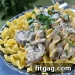 Slow Cooker Beef Stroganoff recipe image