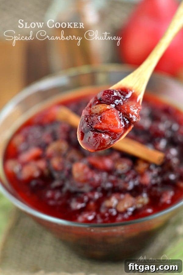 Slow Cooker Spiced Cranberry Chutney: A Festive Essential for Your Holiday Table