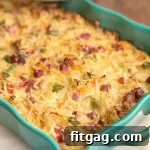 Ham and Cheese Hashbrown Breakfast Casserole