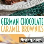 German Chocolate Caramel Brownies