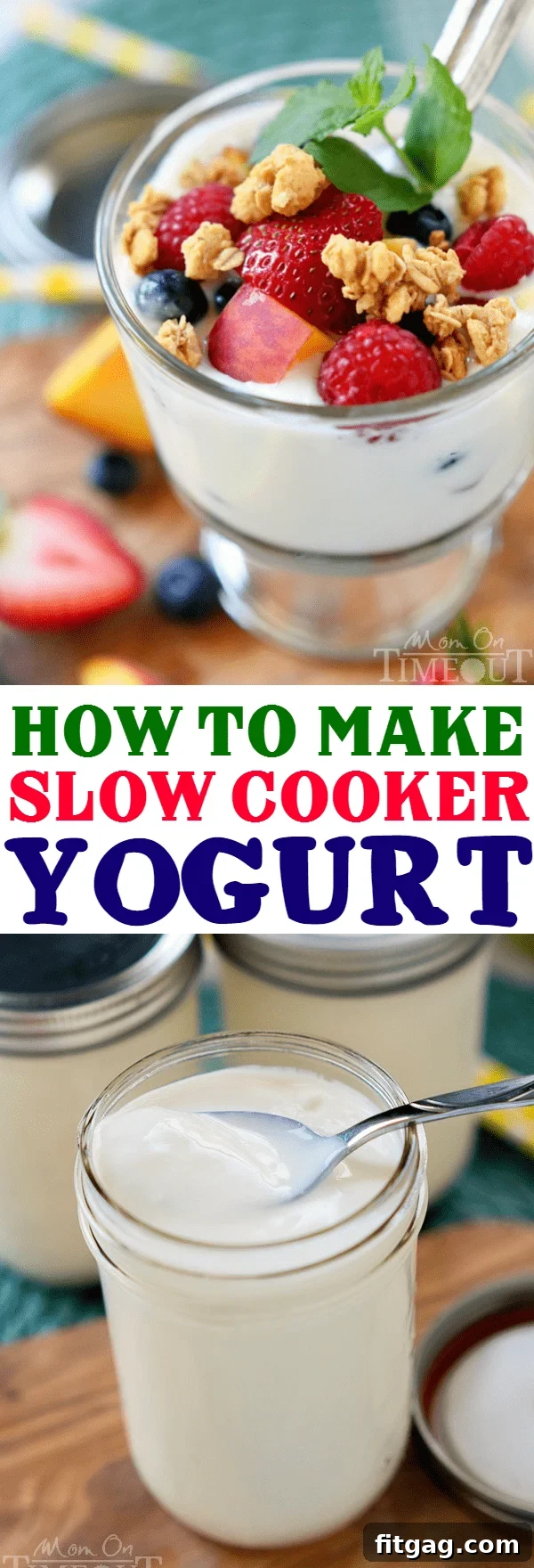 Another beautiful shot of delicious homemade yogurt