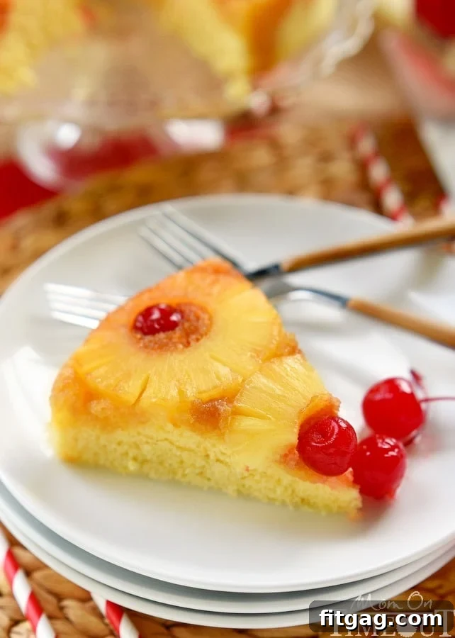Stay cool this summer with this Microwave Pineapple Upside Down Cake! In just 10 minutes, you and your family can be enjoying this gorgeous cake - straight from your microwave! The PERFECT easy dessert recipe! | MomOnTimeout.com 