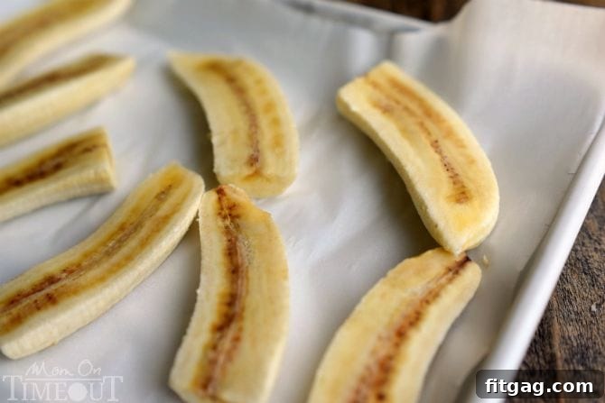 Essential tips for freezing bananas for smoothies. A delicious and protein-packed Bananas Foster Smoothie, combining yummy banana and caramel flavors for a sweet and easy breakfast recipe. | MomOnTimeout.com